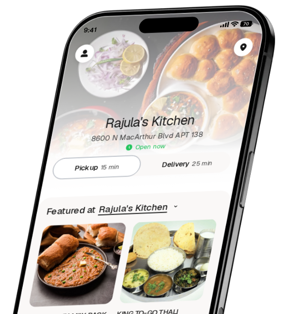 Rajula's Kitchen app preview
